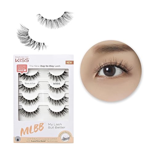 KISS MLBB False Eyelashes Bare Affair 4 Pairs 12mm