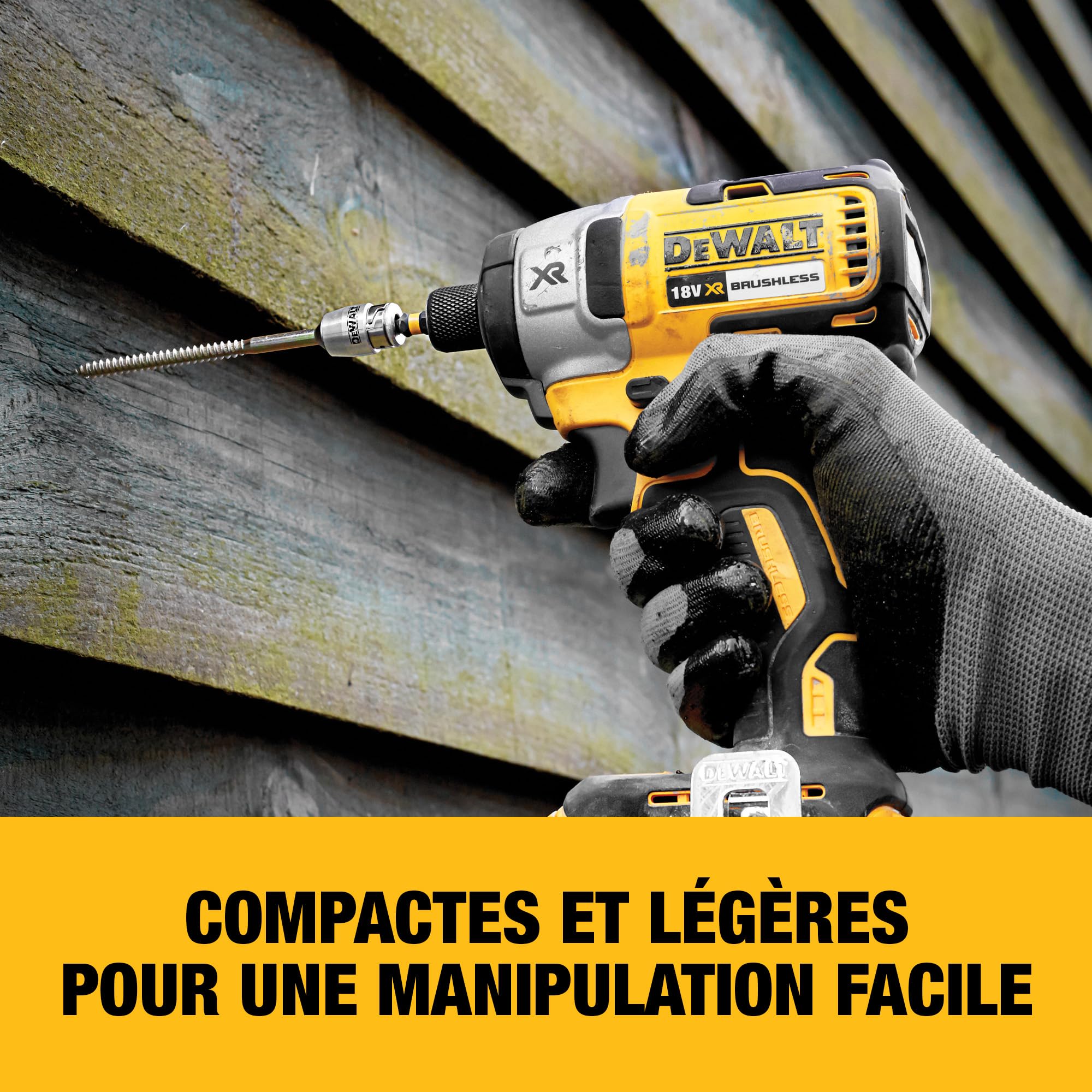 DEWALT DCK266P2-QW XR Brushless Double 18V Perceuse à Percussion Visseuse à Chocs Kit avec Batteries 5Ah et Chargeur Multivoltage