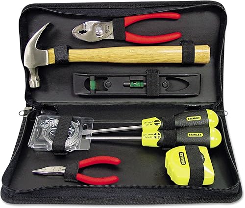 Miniatura 2 de Stanley 92680 Kit de herramientas de reparación general de 8 piezas en estuche negro resistente al agua con cremallera