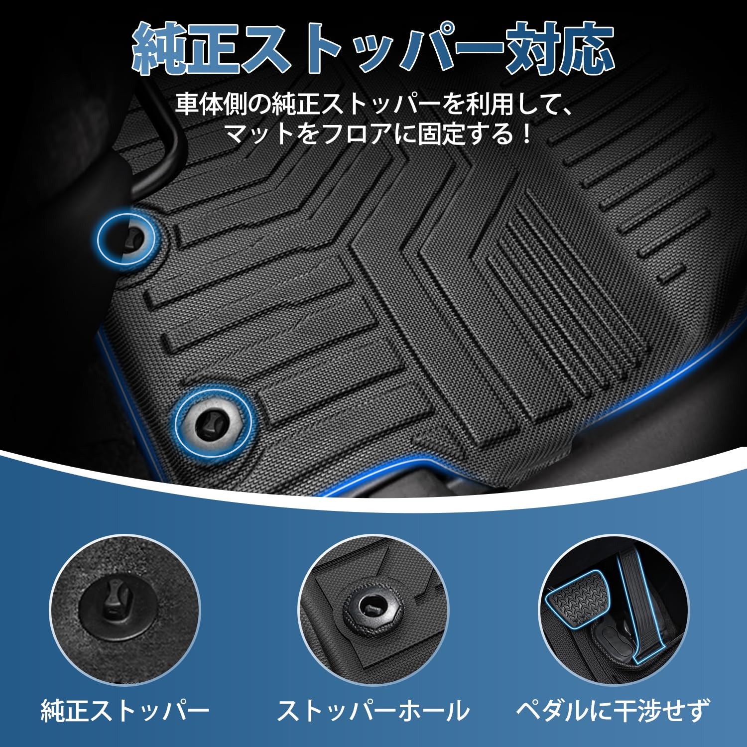Amazon | Kotesoto トヨタ 新型シエンタ 10系 MXP 7人乗り用 フロア