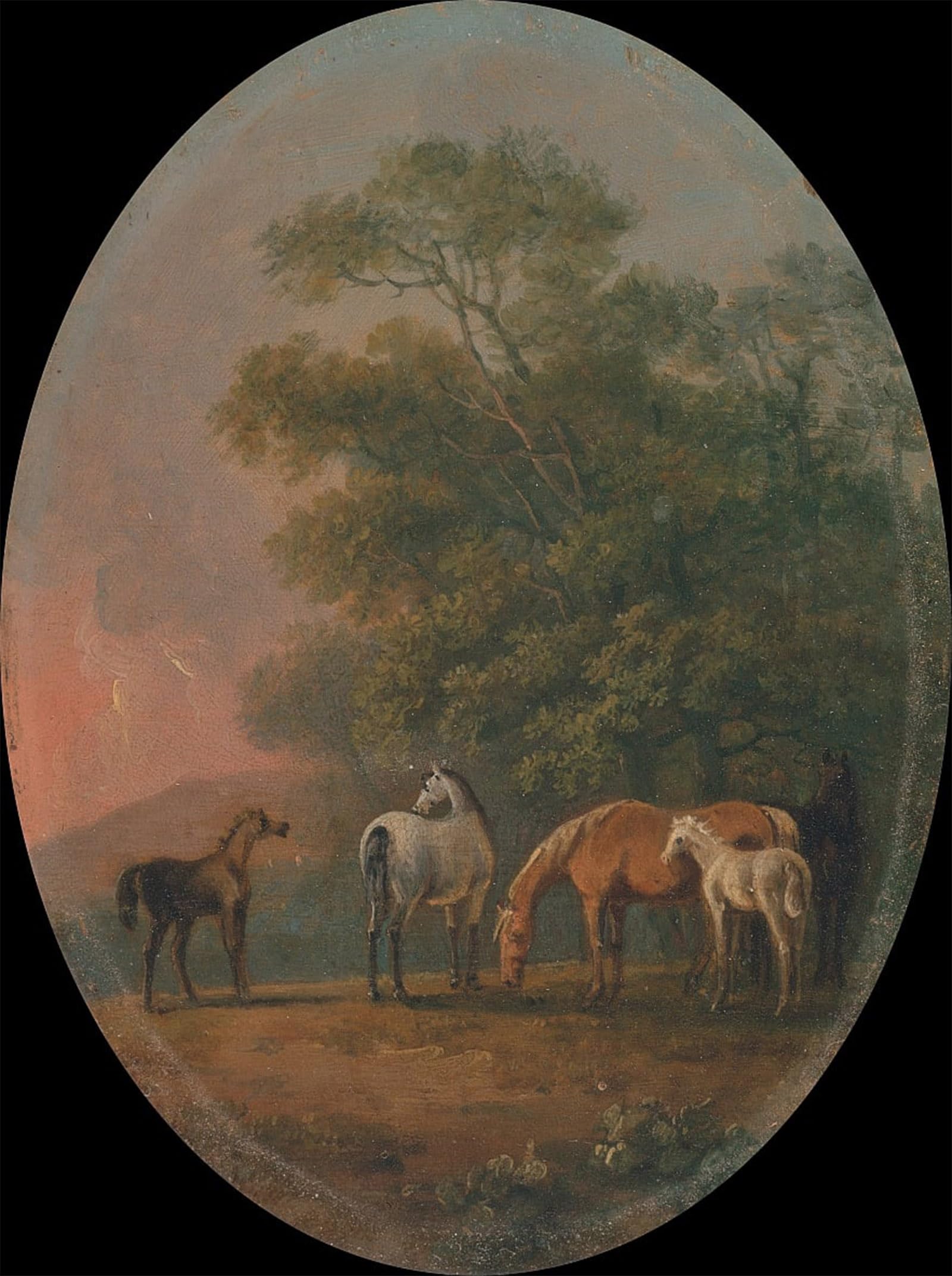 ARTXLXXBN Famous Painting Art Wall Decor Abstract Art Picture Mares and Foals by Sawrey Gilpin Animal Pictures for Home Decor 60x90cm