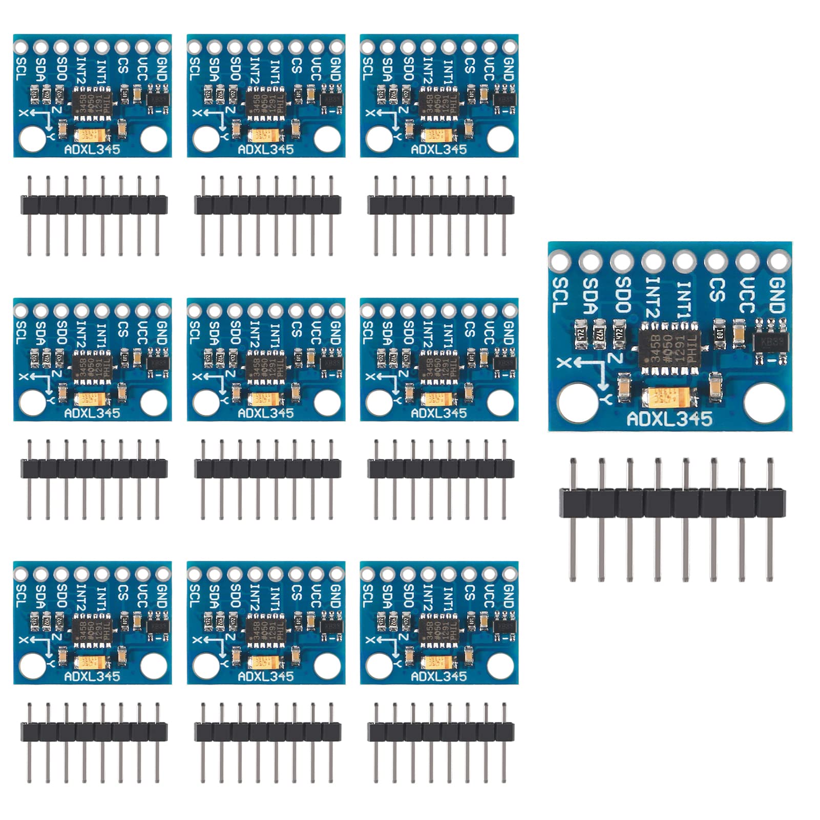 Amazon.com: AITRIP 10Pcs ADXL345 3-Axis Accelerometer Sensor