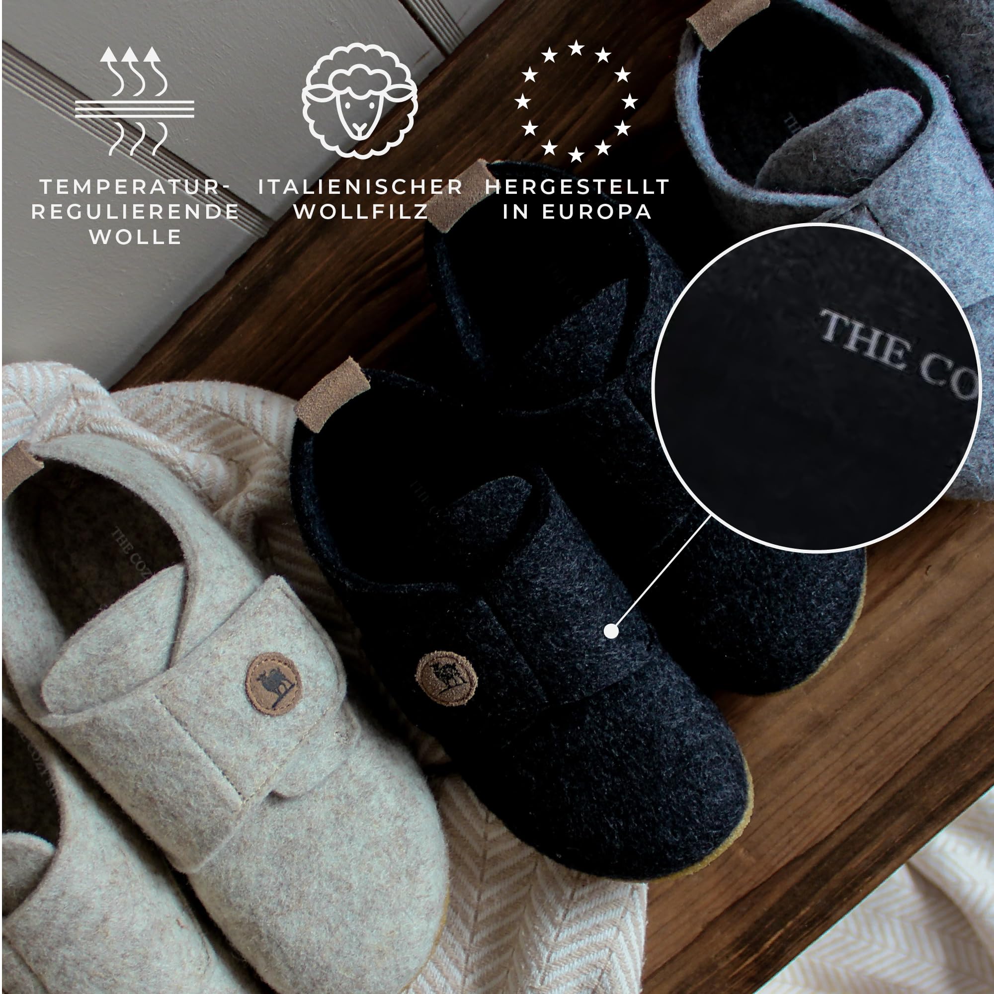 Hausschuhe für Jungen und Mädchen | Angenehme Pantoffeln Kinder | Filzhausschuhe Hauspatschen Kinder | Comfortable Slippers Kids