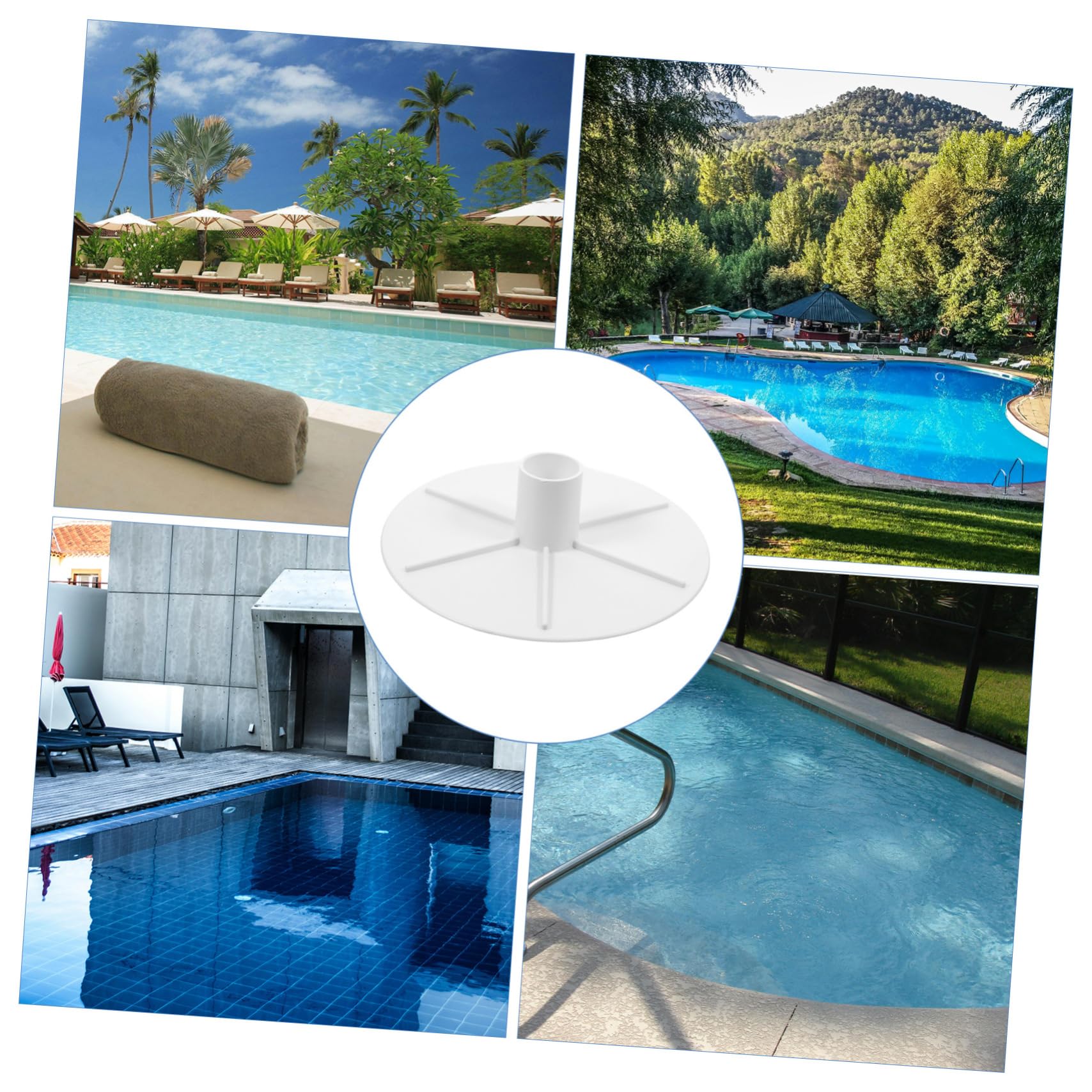 ifundom 3 Piezas de Skimmer para Piscina Tapa de Vacío Adaptador Duradero y Resistente Color Accesorio para Equipos de Piscina