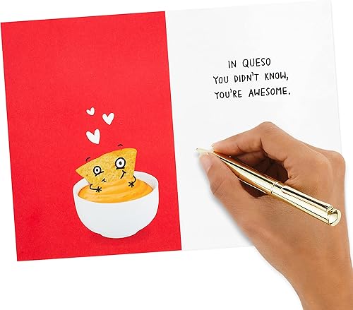 Miniatura 6 de Hallmark Shoebox - Paquete de 2 tarjetas divertidas para el día de San Valentín (Dinosaurio, Nachos)