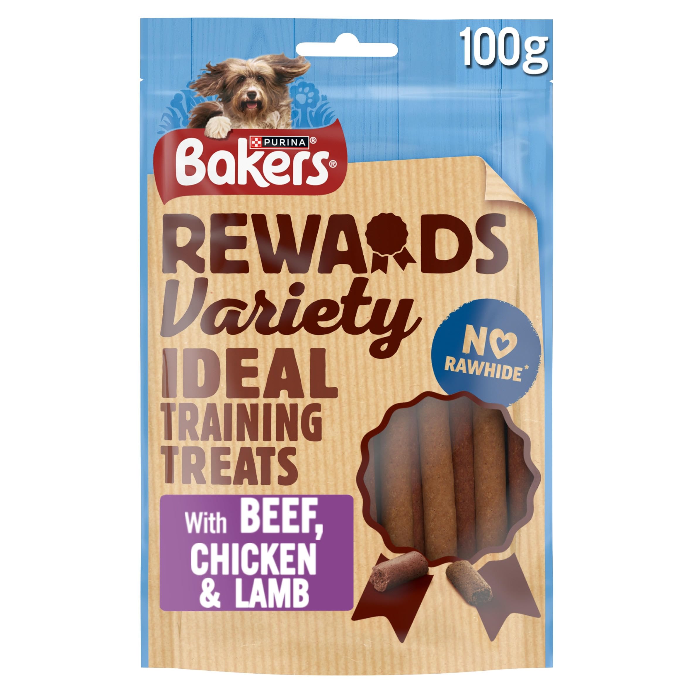 BAKERS Rewards Chicken, Beef and Lamb Dog Treats 100g