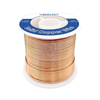 99.9% Solid Bare Copper Wire16 Gauge1.3MM, 16 OZ, 130Ft, Dead Soft Strong and Flexible, Copper Wire for Crafts/Jewelry Making/Electroculture Gardening