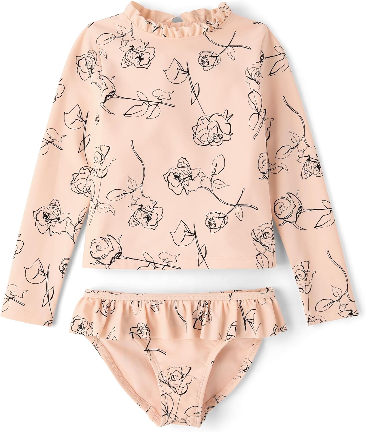 Gymboree Girls' and Toddler 2-piece Rashguard Swimset