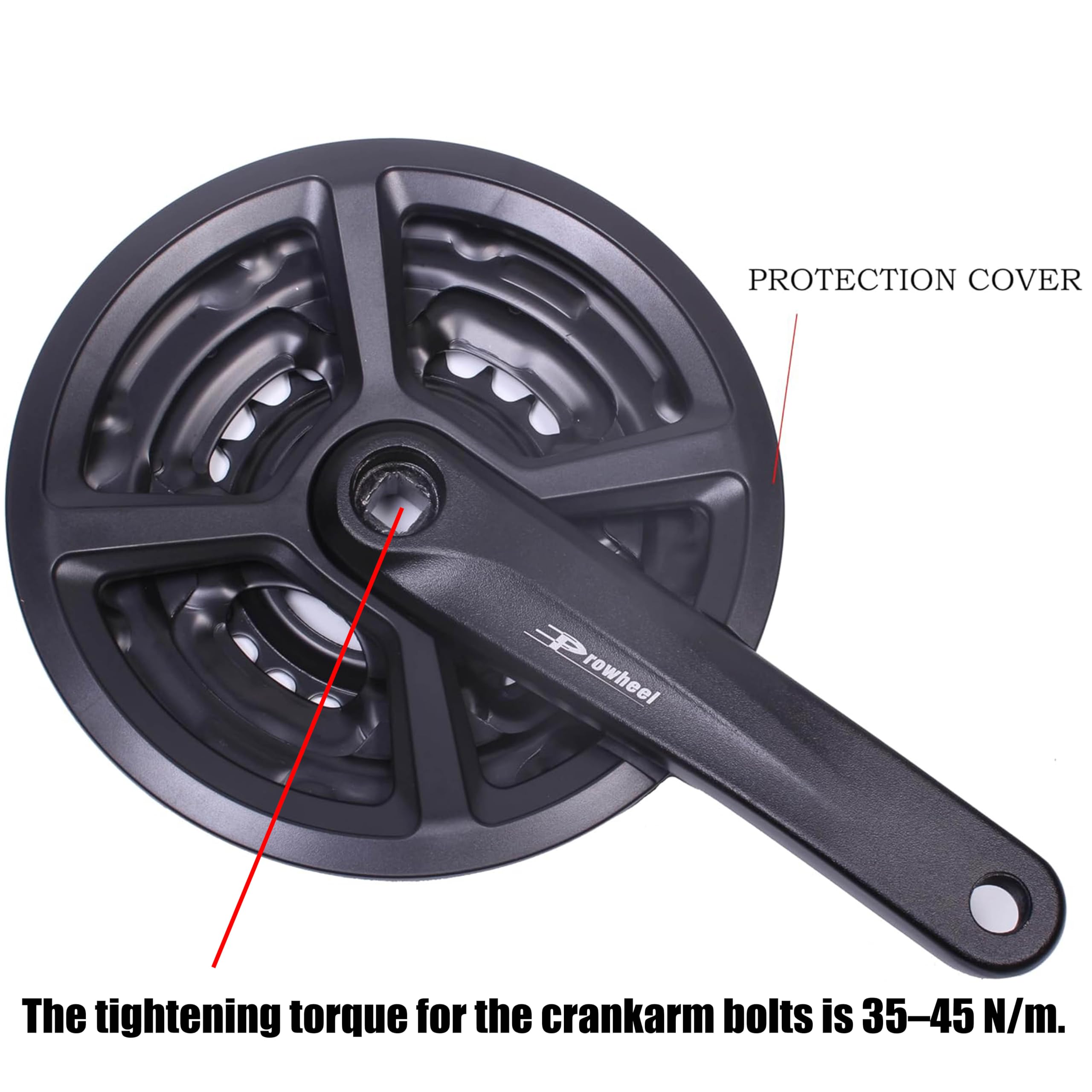 Amazon | PROWHEEL 自転車クランクセット、42-34-24T 3x6/7/8Speed