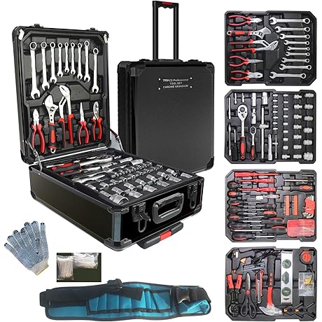 Husky 799-Piece Aluminum Trolley Case Tool Set