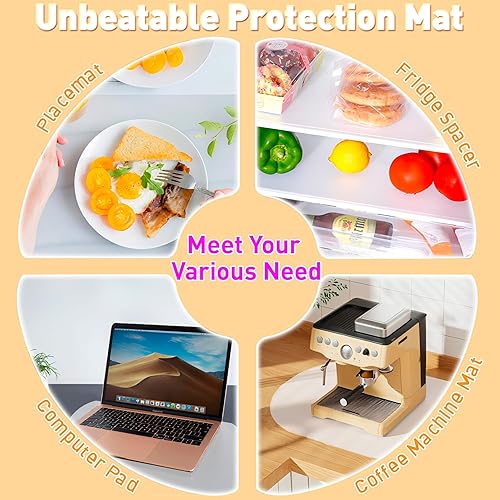 Miniatura 9 de Juego de 4 manteles individuales ovalados de silicona, resistentes al calor, manteles individuales de silicona, antideslizantes, para el hogar,