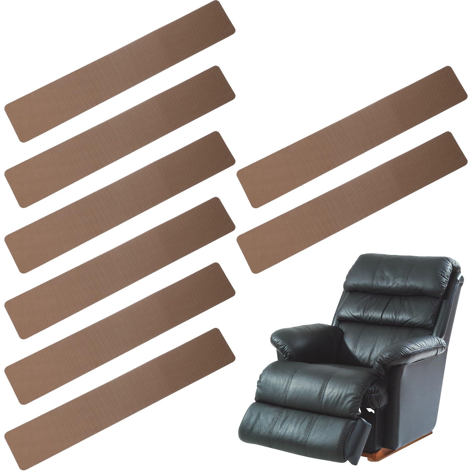 PATIKIL Rectangle Corner Anti-Slip Furniture Rail Pads 27x4x3"
