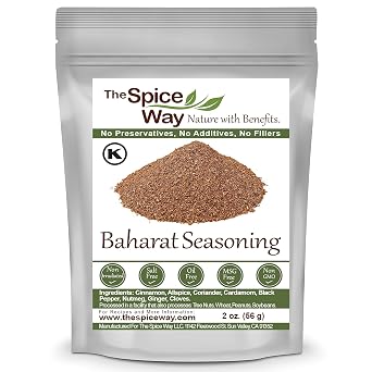 The Spice Way - Baharat Spice Blend Mix 2 oz Middle Eastern Seasoning No Additives, No Preservatives, No Fillers, Just Spices and Herbs We Grow, Dry and Blend In Our Farm. Resealable Bag