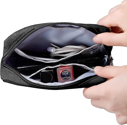 Miniatura 4 de E-Tree Bonita bolsa pequeña, bolsa de cosméticos de maquillaje, bolsa de maquillaje para bolso, bolsa con cremallera para artículos de tocador,