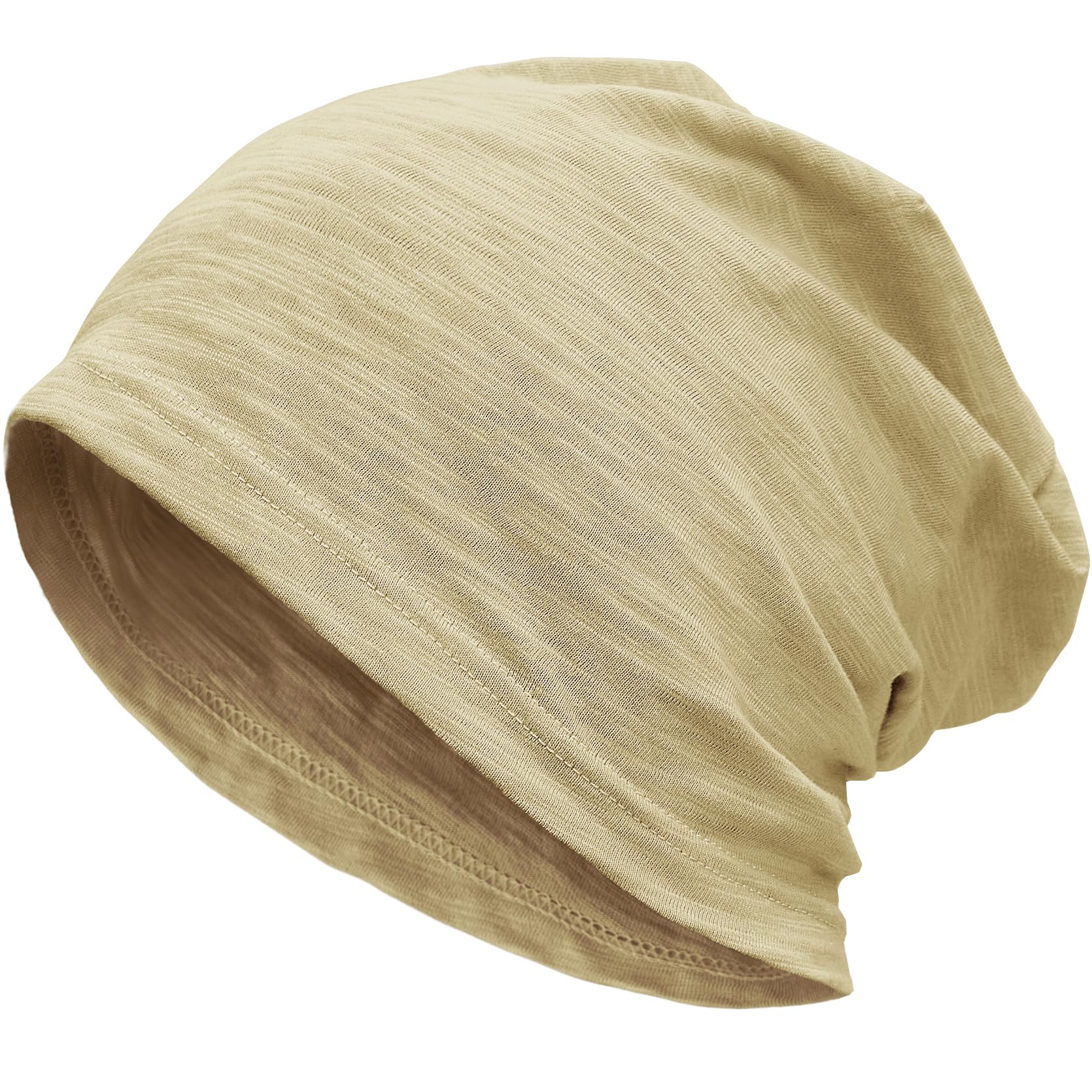100% Cotton Lightweight Summer Hats for Women Men, Ultra Thin Slouchy Beanie Hat Oversizes Beanies Chemo Cap — view 16