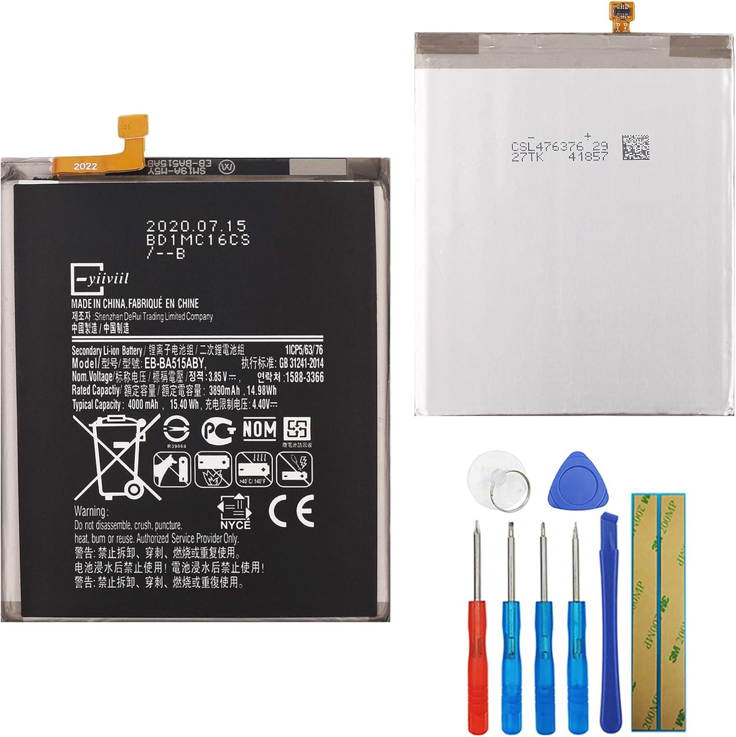 Replacement Battery EB-BA515ABY Compatible with Samsung Galaxy A51 2019 SM-A515F SM-A515G with Tools