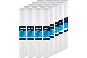 SpiroPure 1-Micron Spun Melt-Blown 20” Polypropylene Sediment Water Filter Cartridge (Case Of 20)