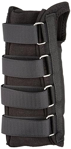 Miniatura 4 de Rolyan 82396 Muñequera izquierda con anillo en D, tamaño grande para muñecas de 7.75 a 8.5 pulgadas, soporte de longitud regular de 7.5 pulgadas