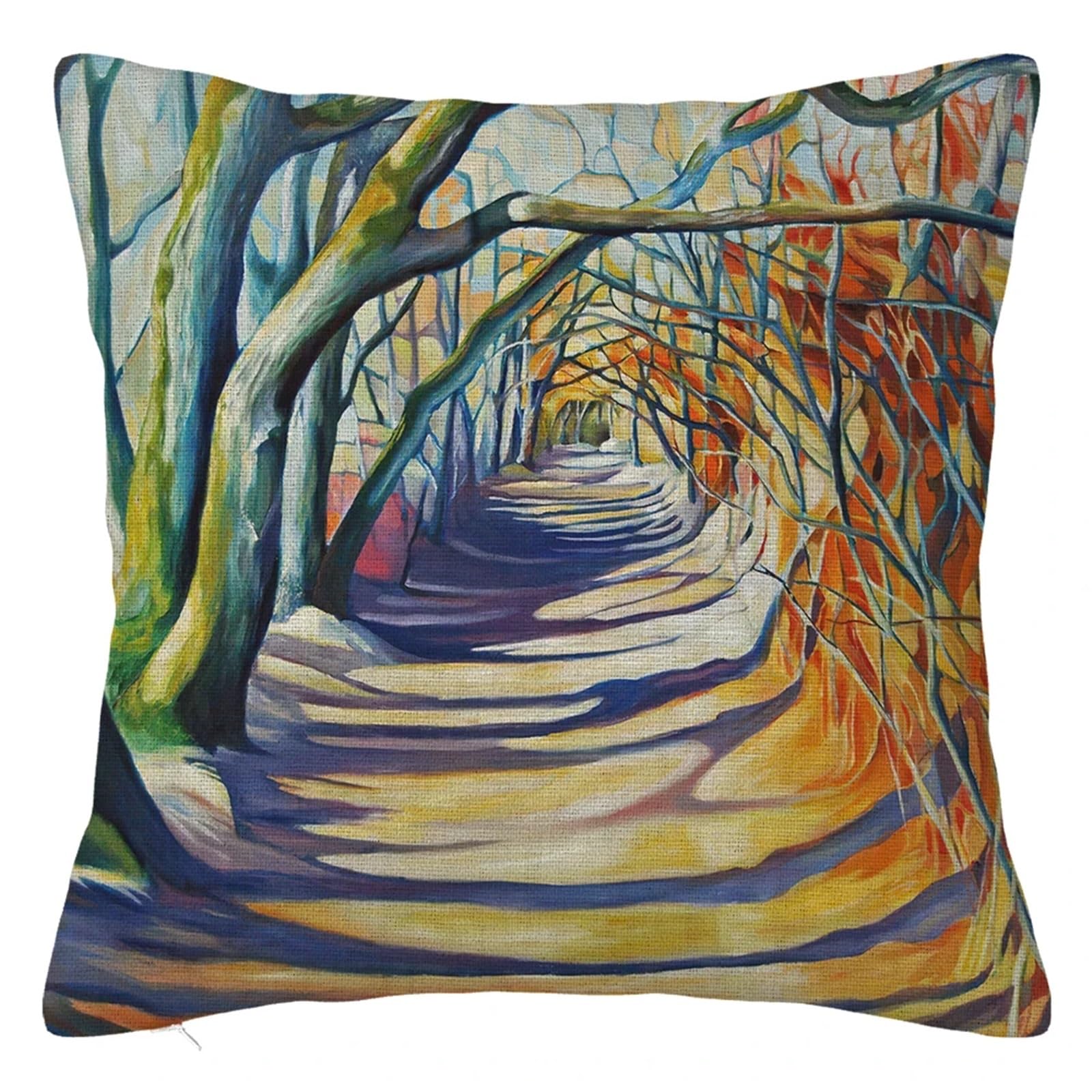 SHBHWS Branch Bird Flower Linen Pillowcase Sofa Cushion Cover Home Decoration 40x40 50x50 60x60 45x45 For Living Room Sofa(Color 8,600mm*600mm)