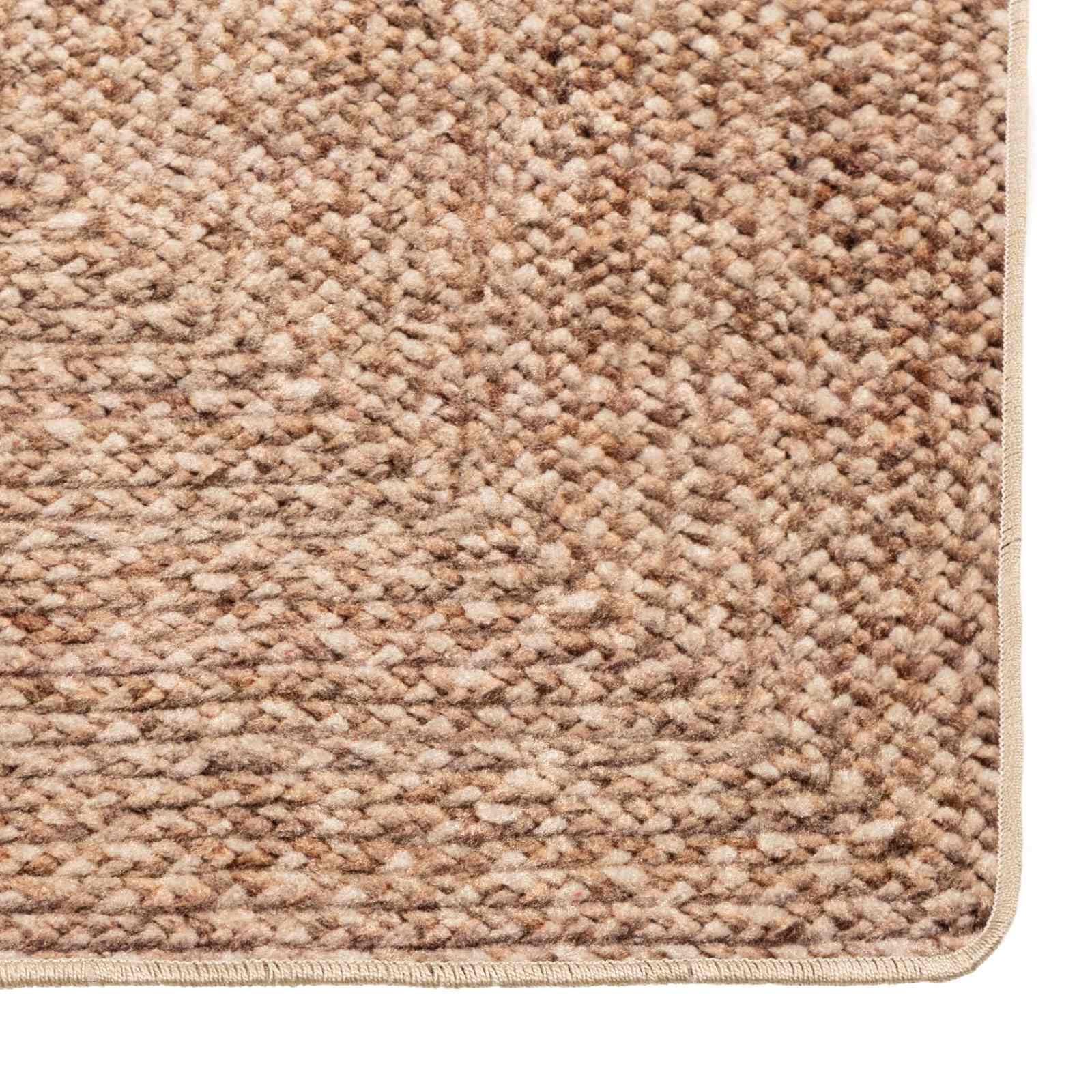 Marsa Tapis de couloir jaune 80 x 100 cm en polyester et PVC lavable antidérapant à poils courts pour couloir, chambre à coucher moderne et protège le sol