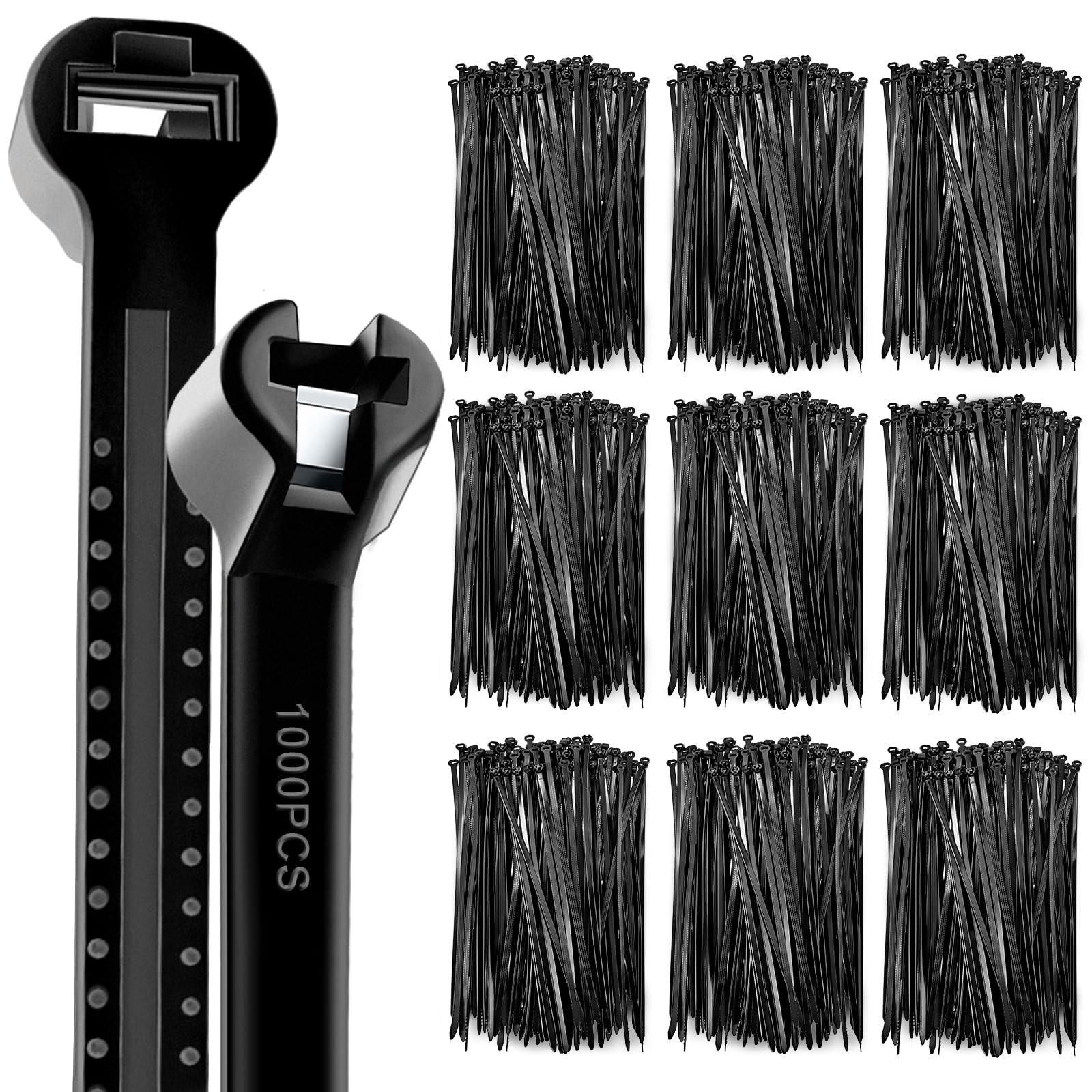 24l ★ay The Best Tie-up Collection Suara Amazon.com: Blulu 1000 Pcs 7 Inch Cable Zip Ties with Metal Tooth