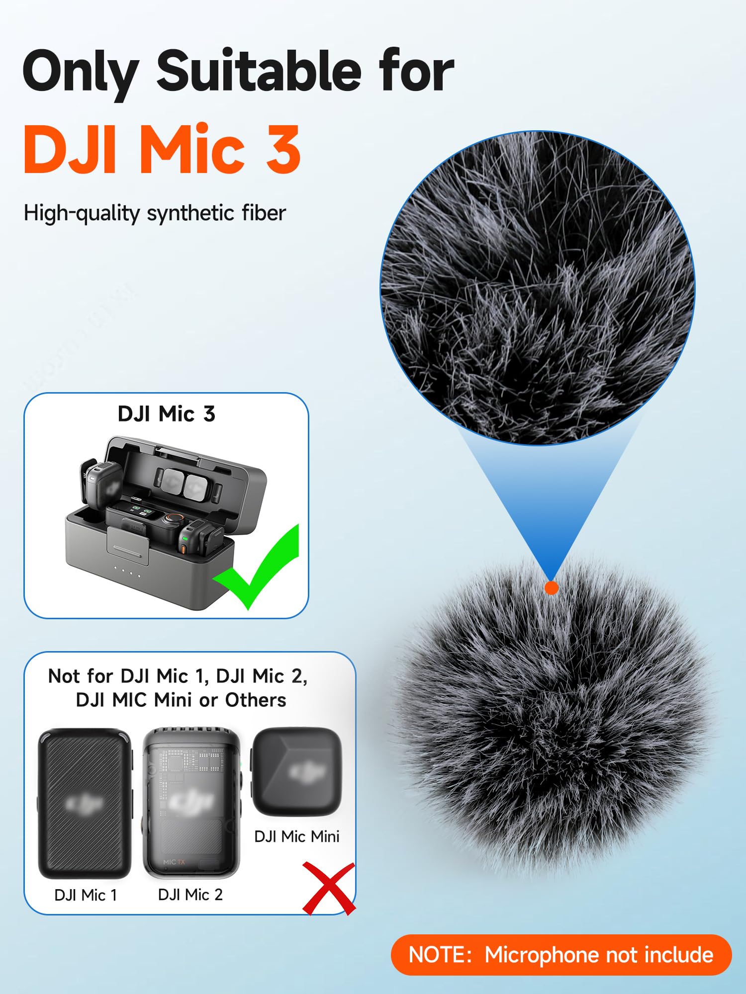 Amazon.com: YOUSHARES Windscreen for DJI Mic 3 Transmitter (2 Pack