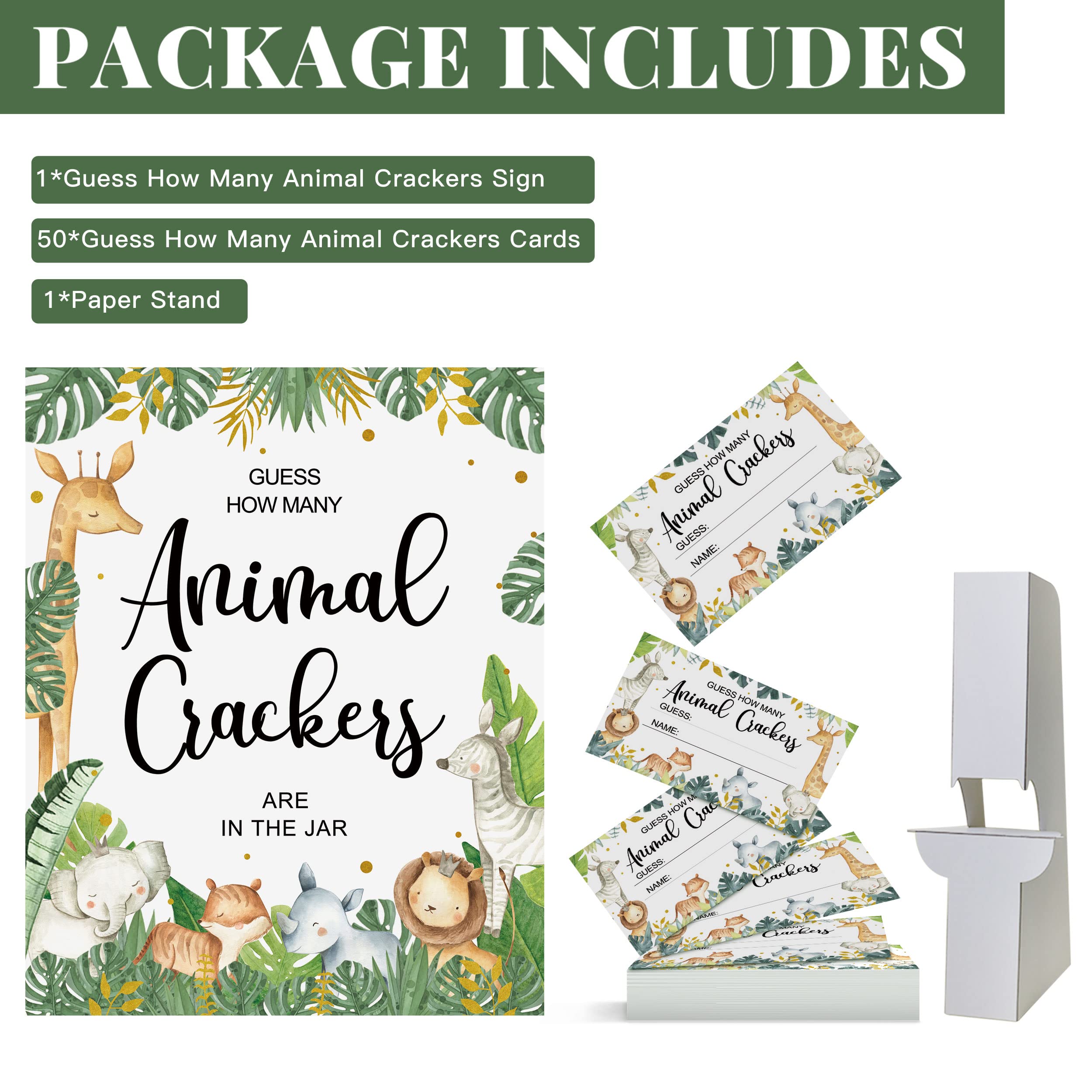 50 Safari Baby Shower Games Safari Guess How Many Animal