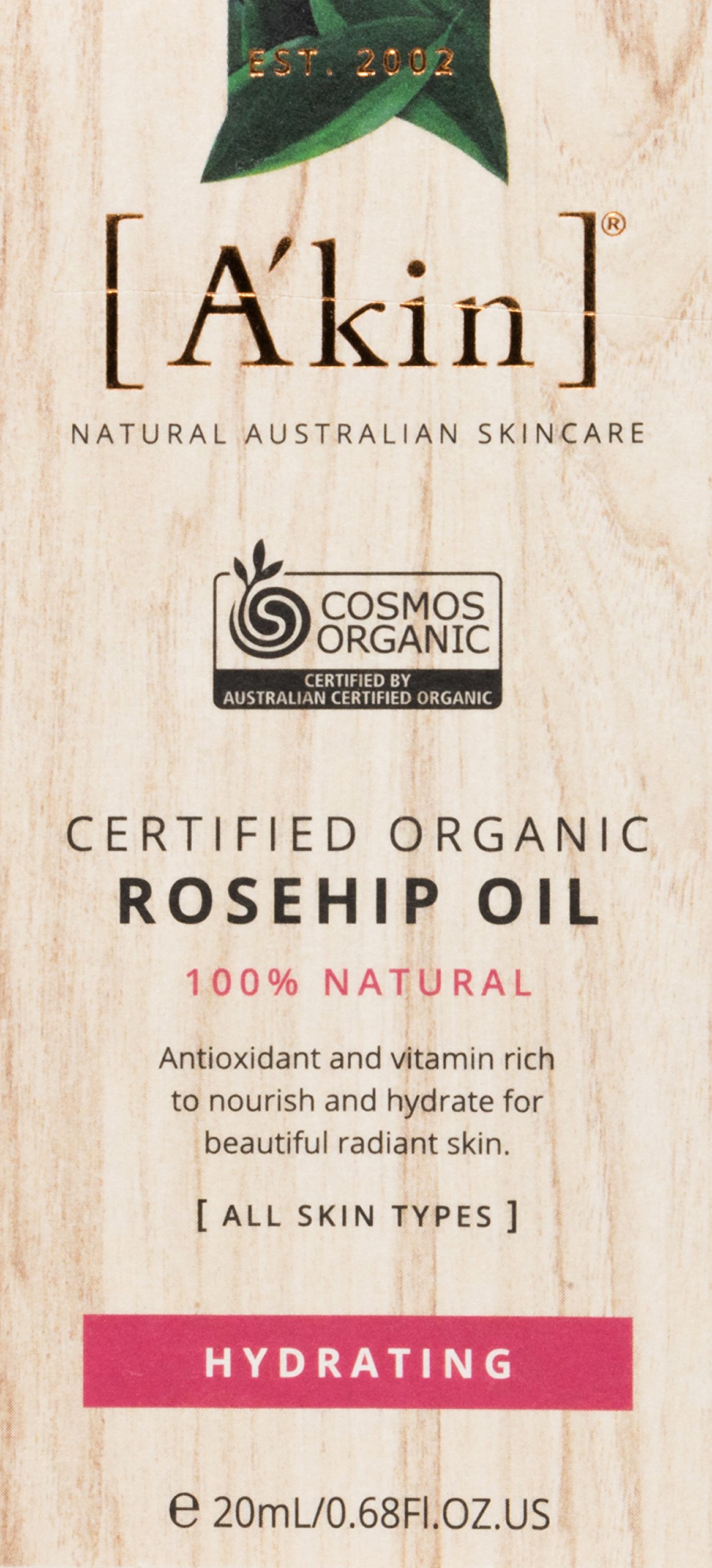 Akin Certified Organic Rosehip Oil, 20ml : Amazon.sg: Beauty