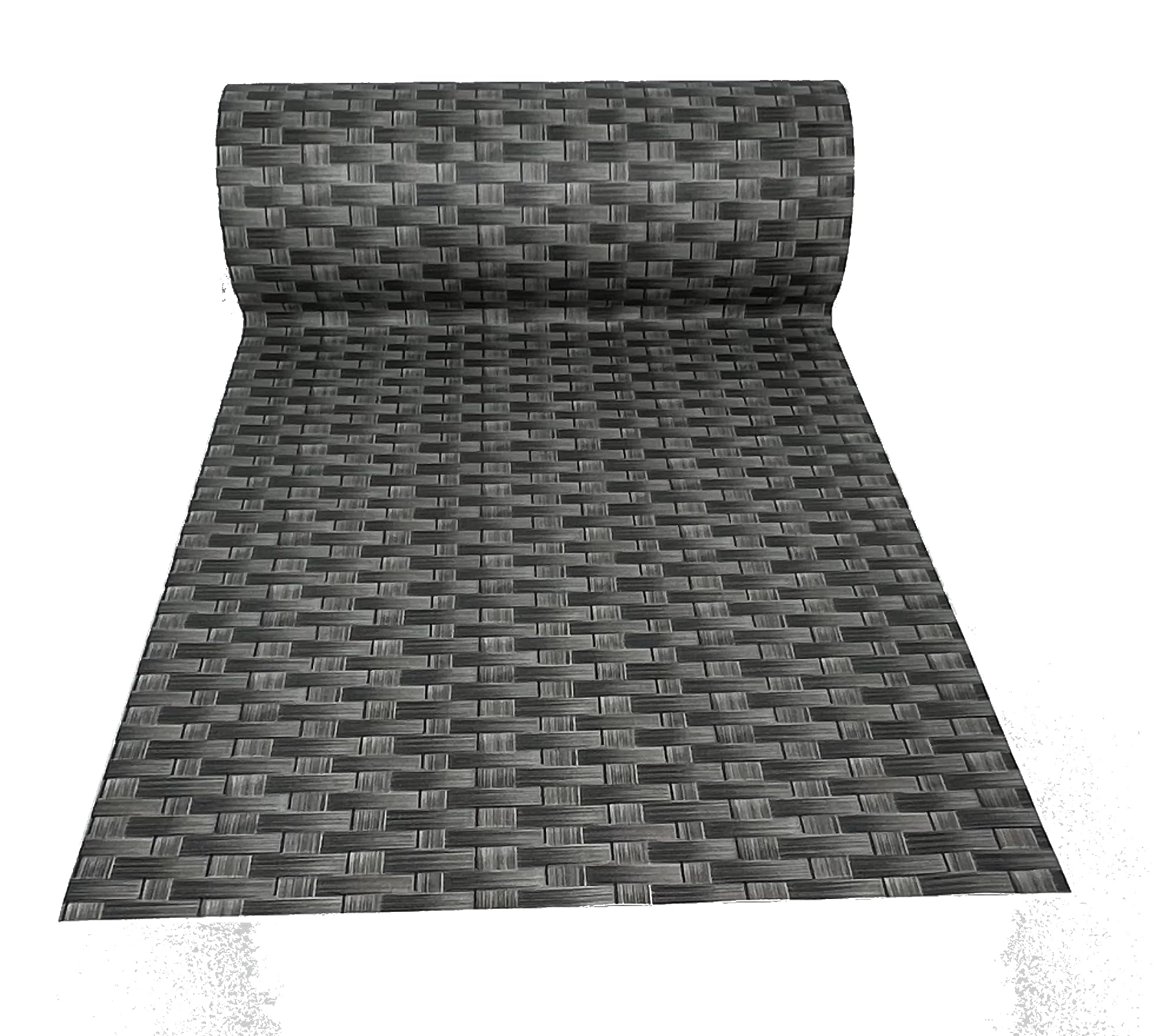 De'Carpet Vinilo PVC A Medida Alfombra FÁCIL Limpieza Antideslizante VINILICA Trenzado Gris (65 CM Ancho) (1 Metro)