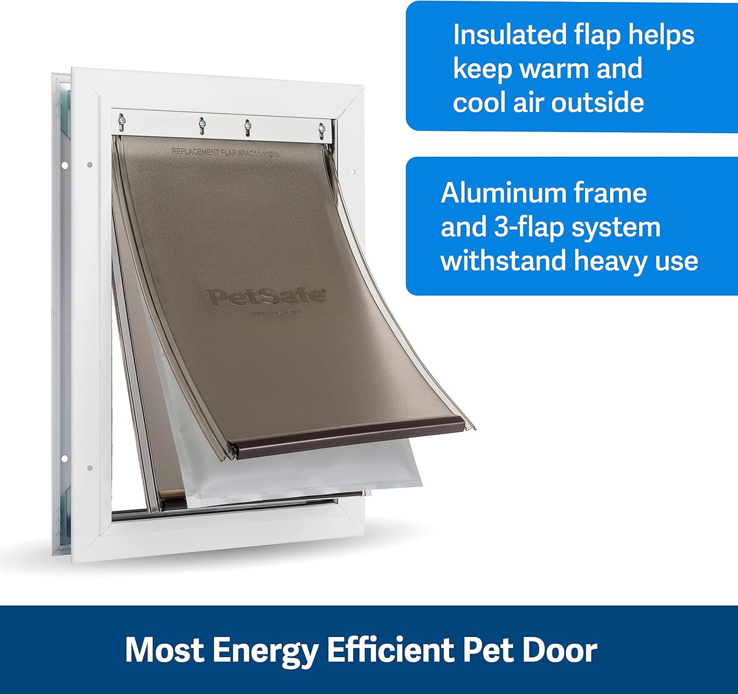 Super Deal Product PetSafe Extreme Weather Dog and Cat Door - Aluminum Frame Pet Door - Medium