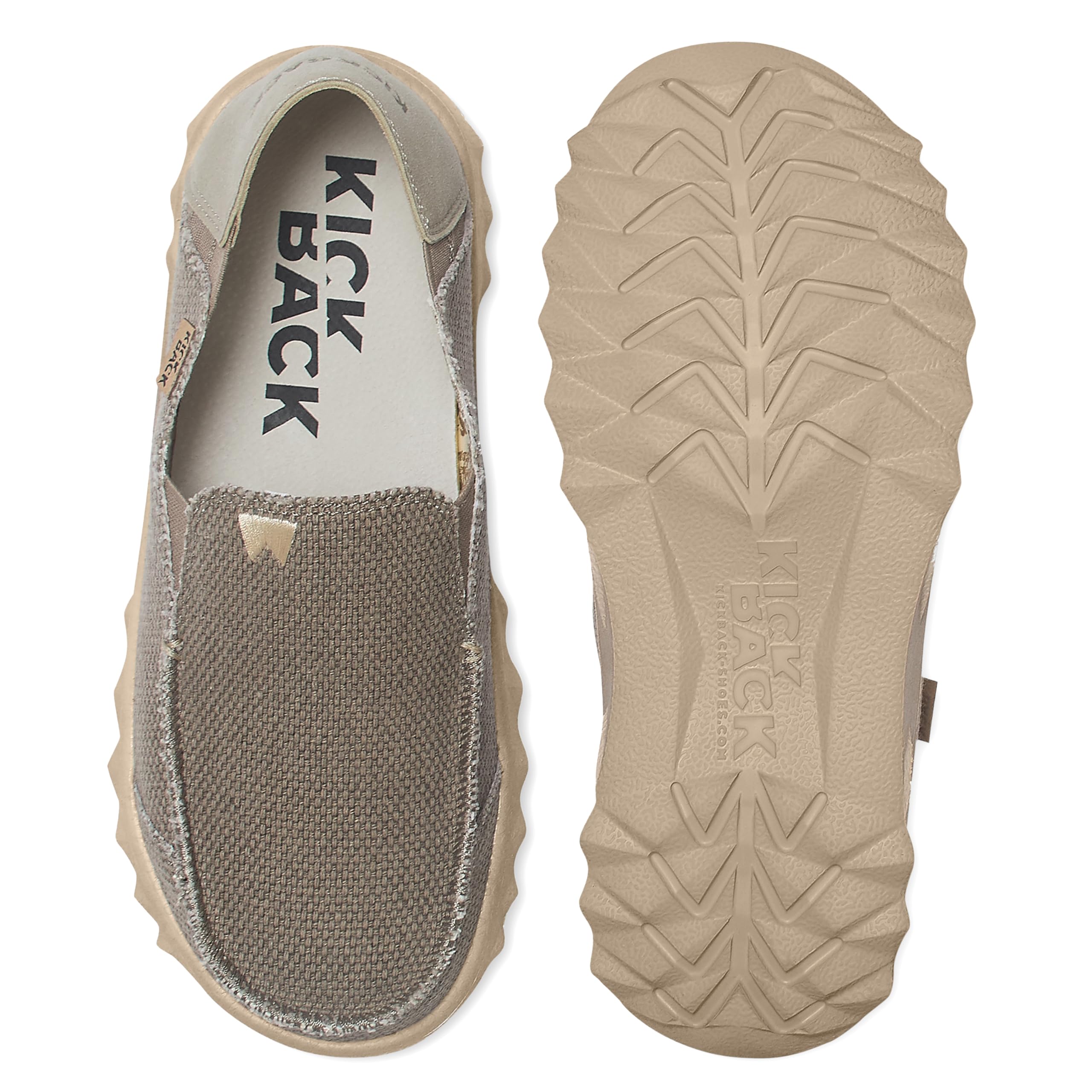 Kickback Couch Classic Mocassini Slip‑On da Uomo in Tela – Scarpe Estive Casual per Viaggio e Spiaggia con Suola Antiscivolo – Calzata Confortevole per Comfort Tutto Il Giorno