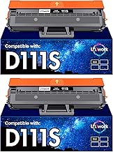 Uniwork D111L D111S Compatible Toner Cartridge Replacement for Samsung MLT-D111S MLTD111S (Black, 2-Pack) (Packing May Vary)