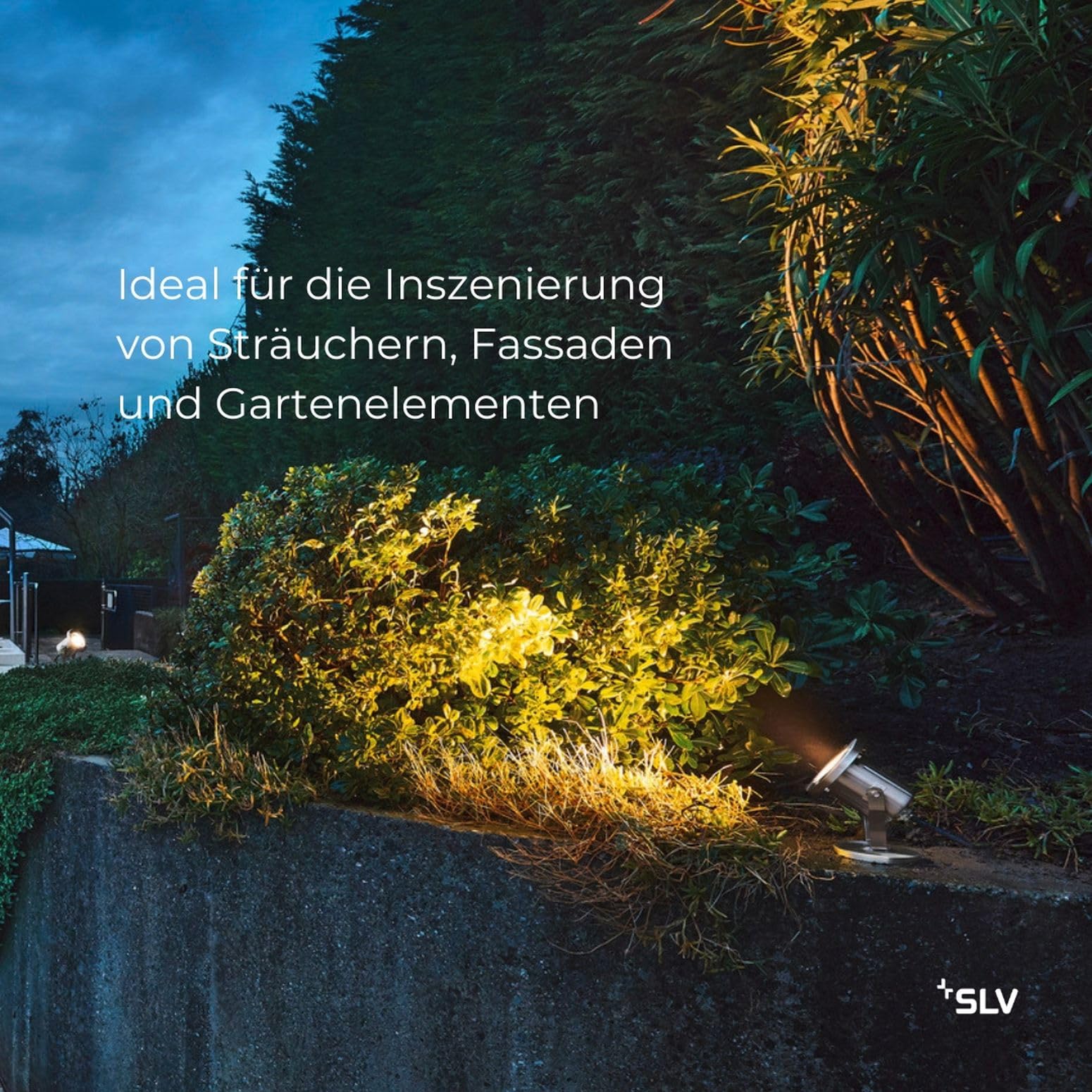 SLV NAUTILUS 10 SPOT | Außenlampe für die Beleuchtung von Garten, Terrasse, Pflanzen, Wegen, Teich, Aussen-Leuchte, Außen-Strahler | IP55, edelstahl 316, max. 35W, GU10, Silver