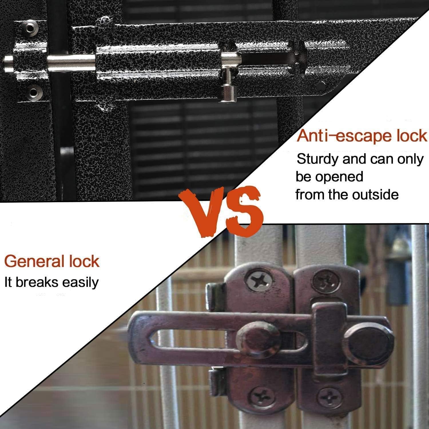 Dog cage lock design Clearance