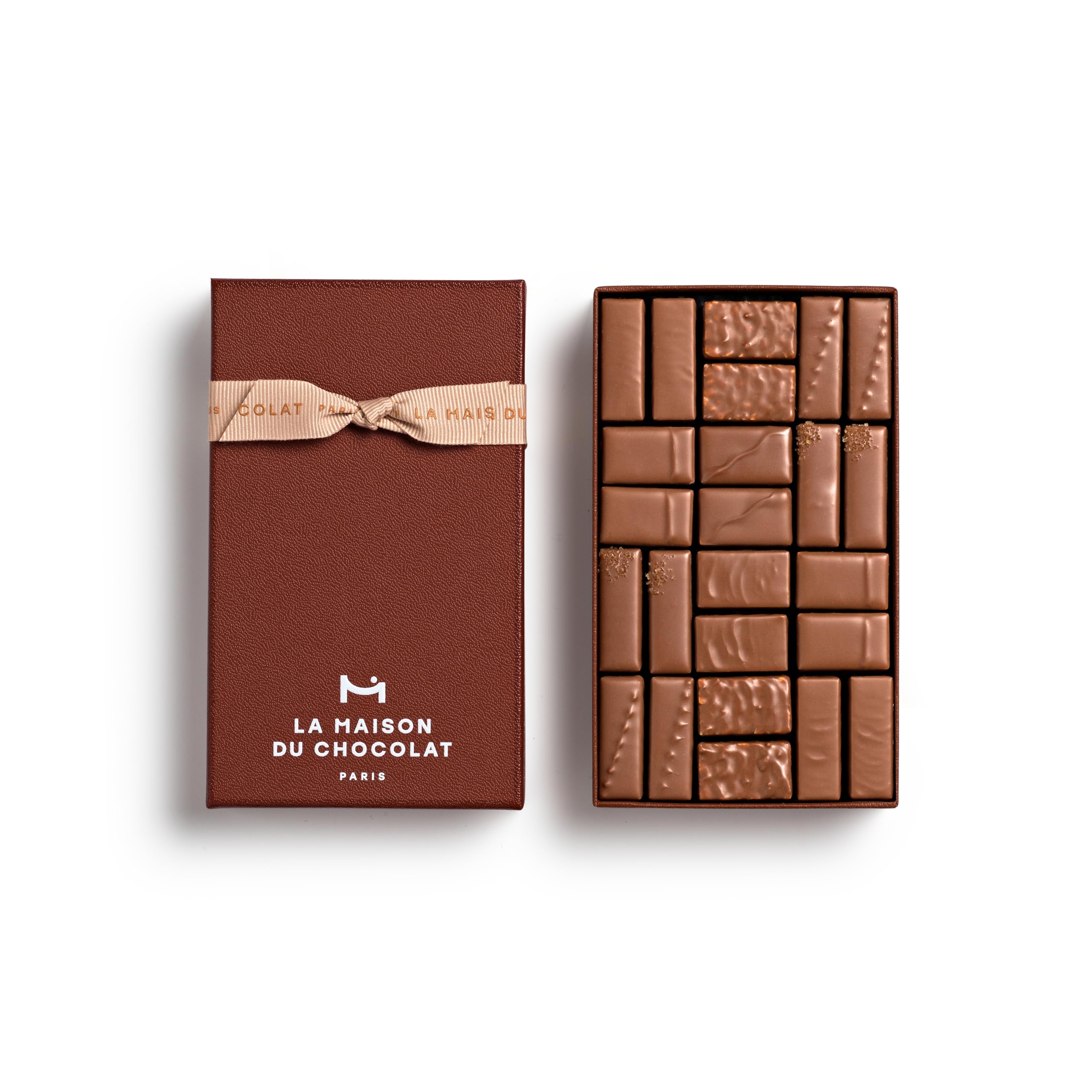 La Maison Du Chocolat Premium Milk Chocolate Coffret Maison Gift Box - 24pcs Gourmet French Chocolate