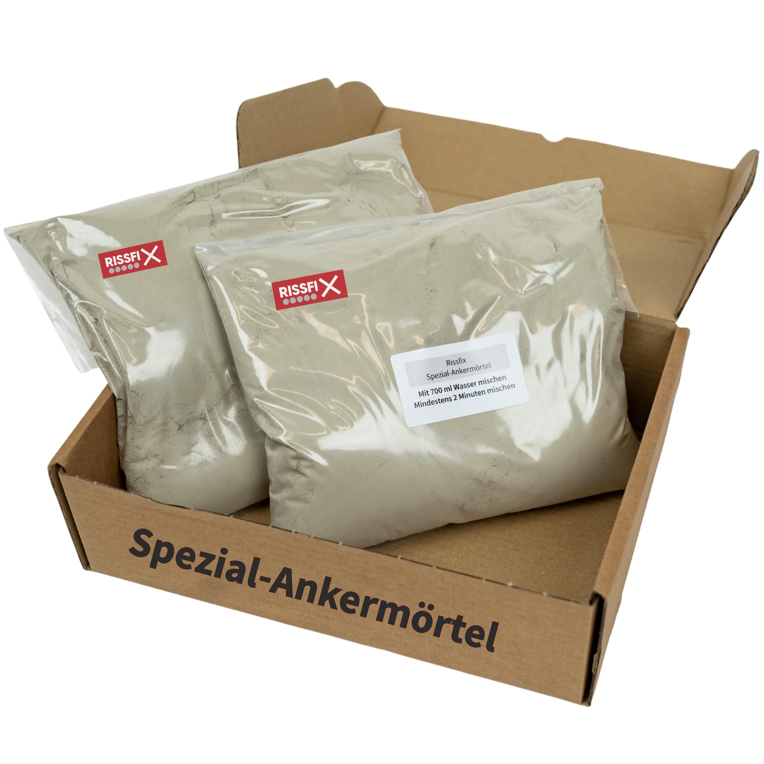 Spezial-Ankermörtel für Spiralanker-System zur Wandrissreparatur – schrumpffrei, hochfest, 2×5 kg