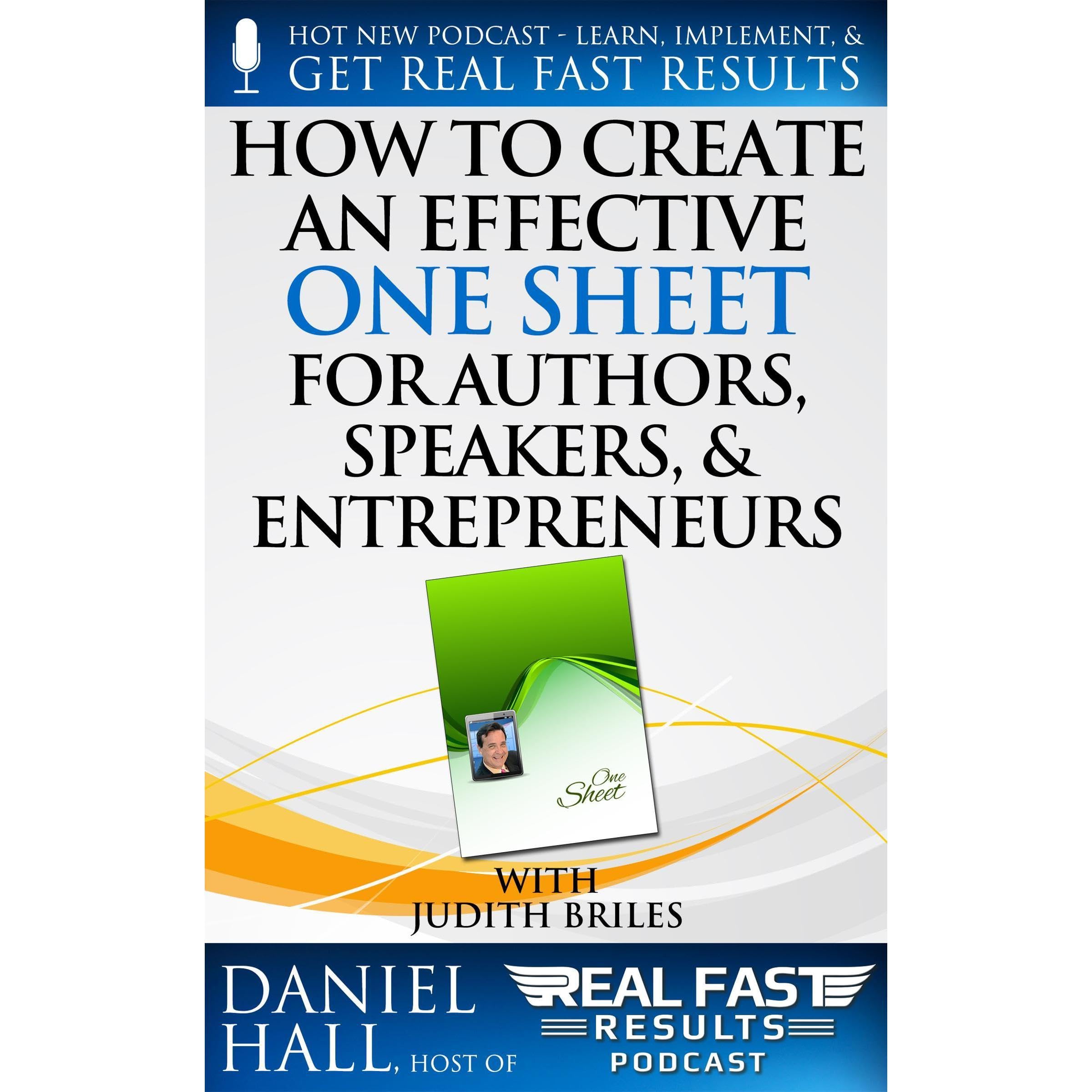 How to Create an Effective One Sheet for Authors, Speakers, and Entrepreneurs