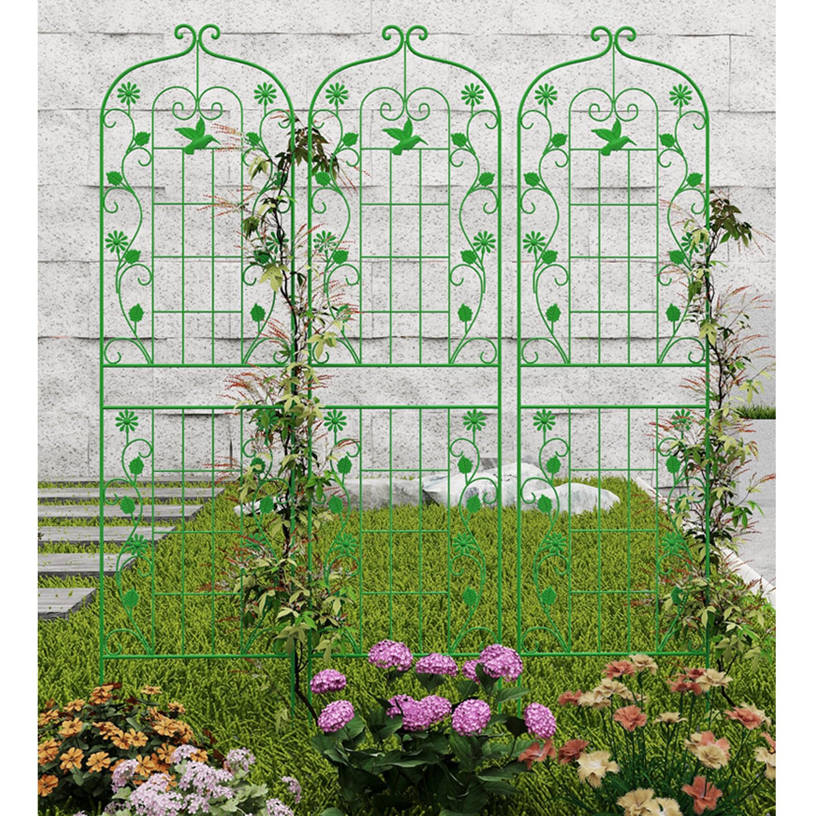 WAIU Confezione da 2 graticci per piante rampicanti da giardino
