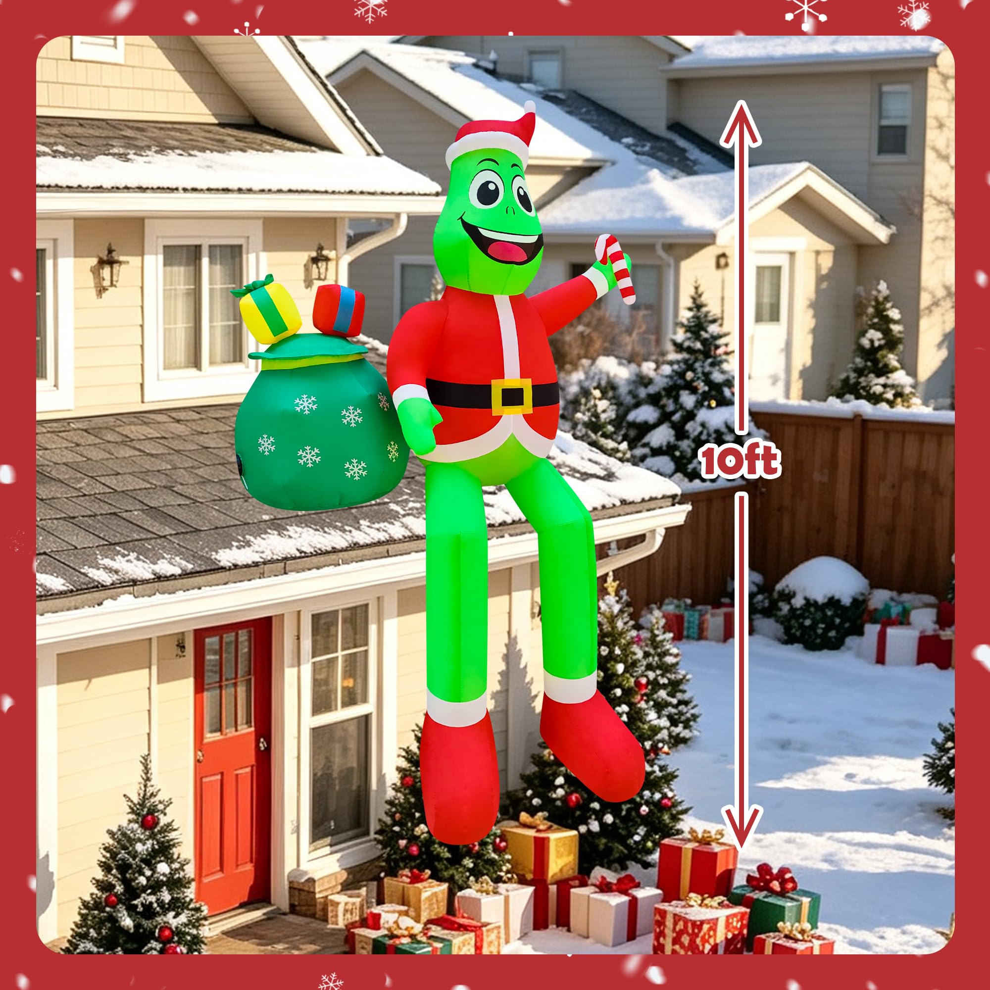 3 m mostro di Natale gonfiabili decorazioni per esterni gigante seduto gonfiabile decorazione di Natale per tetto di Natale balcone prato decorazione patio albero panca esposizione