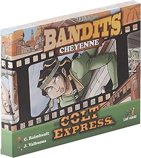 Ludonaute Colt Express Board Game Cheyenne Bandit Pack Expansion | Train Strategy Game | Wild West Adventure Game for Adults and Kids | Ages 10+ | 2-6 Players | Average Playtime 40 Minutes | Made