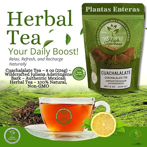 Miniatura 3 de Té Cuachalalate  8 oz (226g)  Corteza de Juliana Adstringens silvestre  Auténtico té de hierbas mexicanas  100% natural, sin OMG  Infusión digestiva