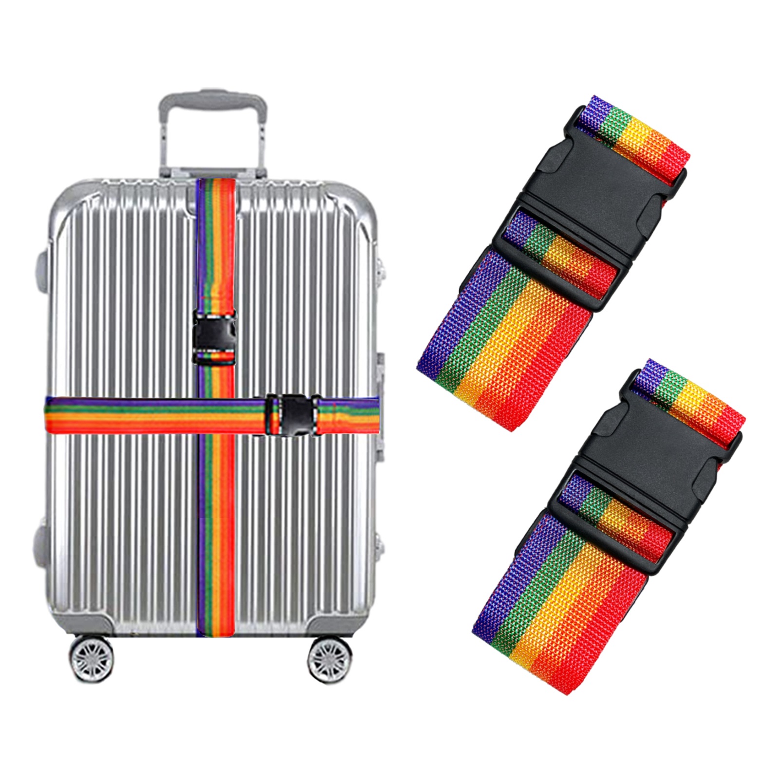 Amazon.com: 2 Pack Suitcase Belts, Adjustable Luggage Straps