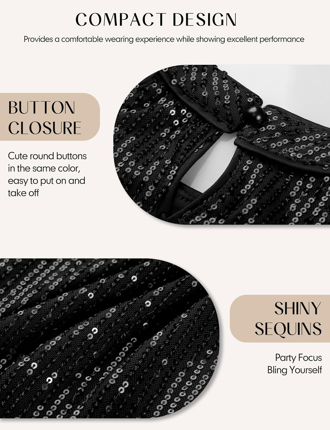 Aupuls Fringe Sequin Tops for Women Halter Country Concert Outfits Sparkly Disco Top - Image 6