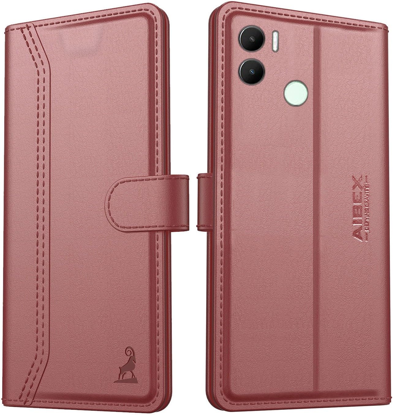 AIBEX ® Redmi A2 Plus/Poco C51 / Poco C50 / Redmi A1 Plus Flip Cover Leather Finish | Inside TPU with Card Pockets | Wallet Stand | Complete Protection Flip Case Brown (B0BMVG7B2F) Amazon Price History, Amazon Price Tracker