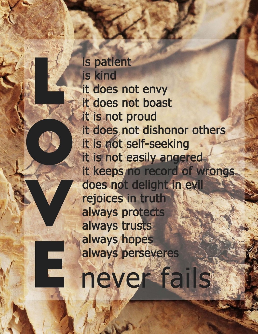 Love is Patient, Kind.. Never Fails: 150 Lined Journal Pages / Diary / Notebook Featuring Corinthians 13 Bible Verse on Cover