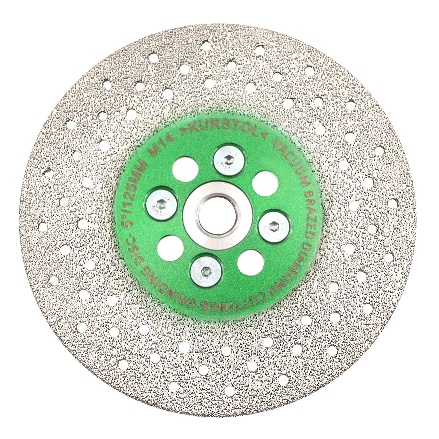 Lame diamant pour meulage - Disque diamant 5"/125 mm x M14 - disque granit pour façonner le biseau de la porcelaine, du carrelage, de la céramique, du granit, du béton
