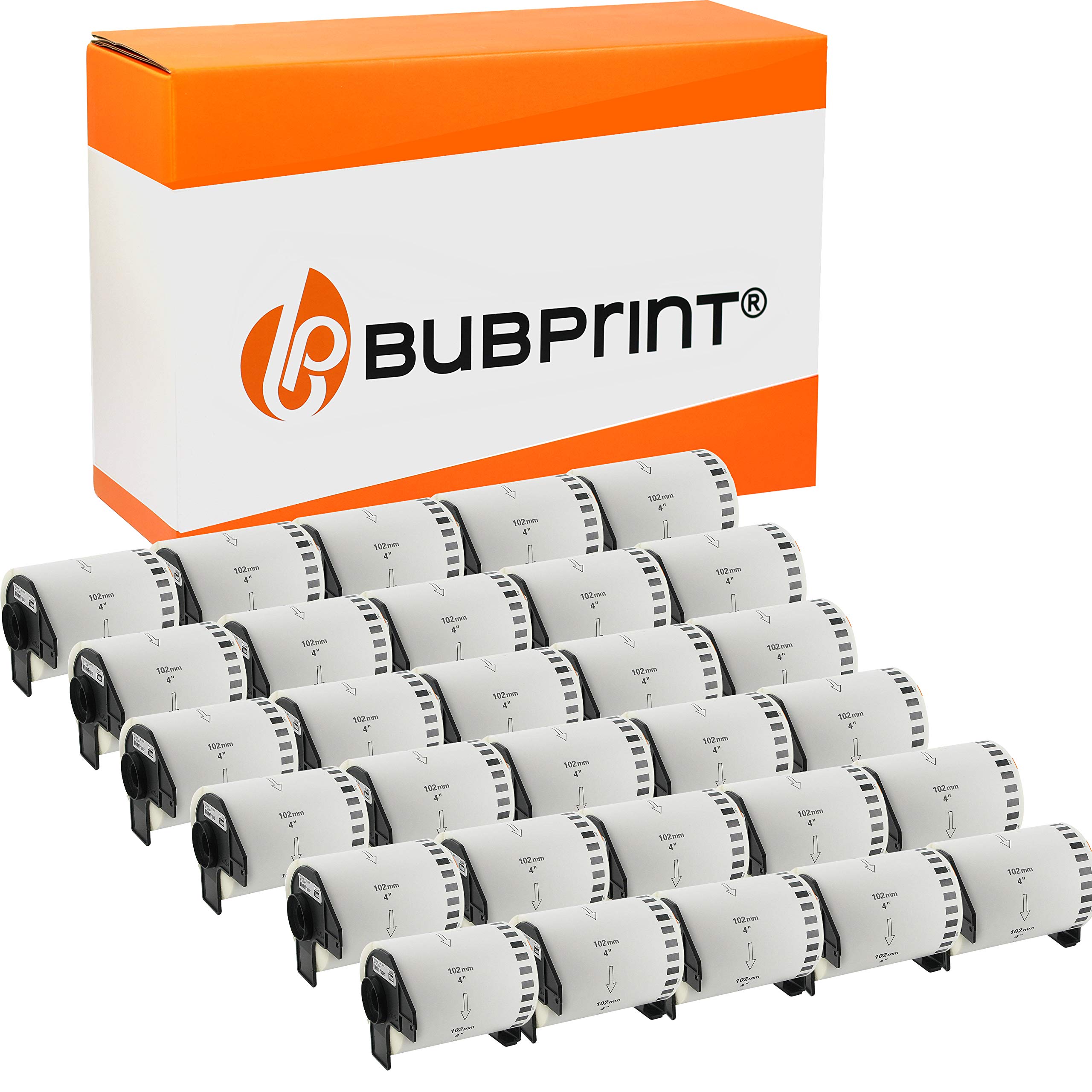 Bubprint 30 Etiketten kompatibel mit Brother DK-22243 102mm x 30,48m