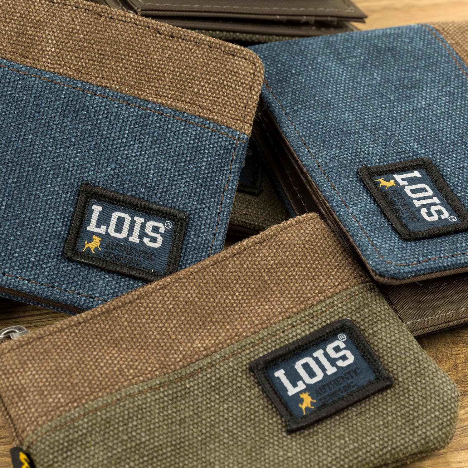 Lois Cartera Juvenil Polipiel Nylon Resistente Chico Deporte Casual Bolsillo Monedero Cremallera