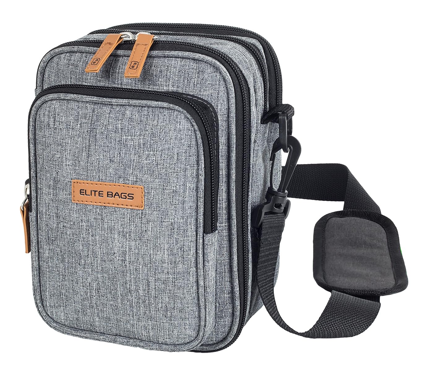 Sac à bandoulière isotherme pour diabétiques avec impression bicolore | FIT's EVO d’Elite Bags| Portez tout ce dont vous avez besoin pour traiter le diabète | Avec gel froid inclus