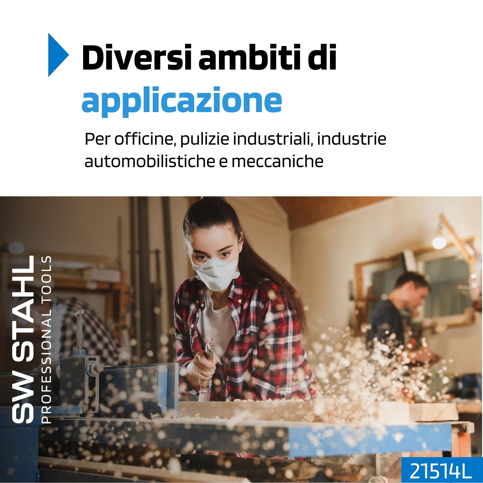 SW-Stahl 21514L Pistola per Aria Compressa - Beccuccio Extra Lungo 1000 mm